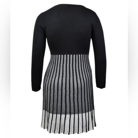 Calvin Klein, Knit, Colorblock, Pleated Bottom, Sweater Dress, Size 2X, NWOT - Picture 12 of 12